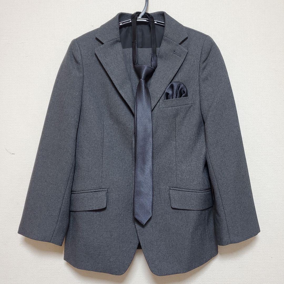 [値下げ]グレー スーツ☆入学式☆卒業式☆5点セット☆140㌢