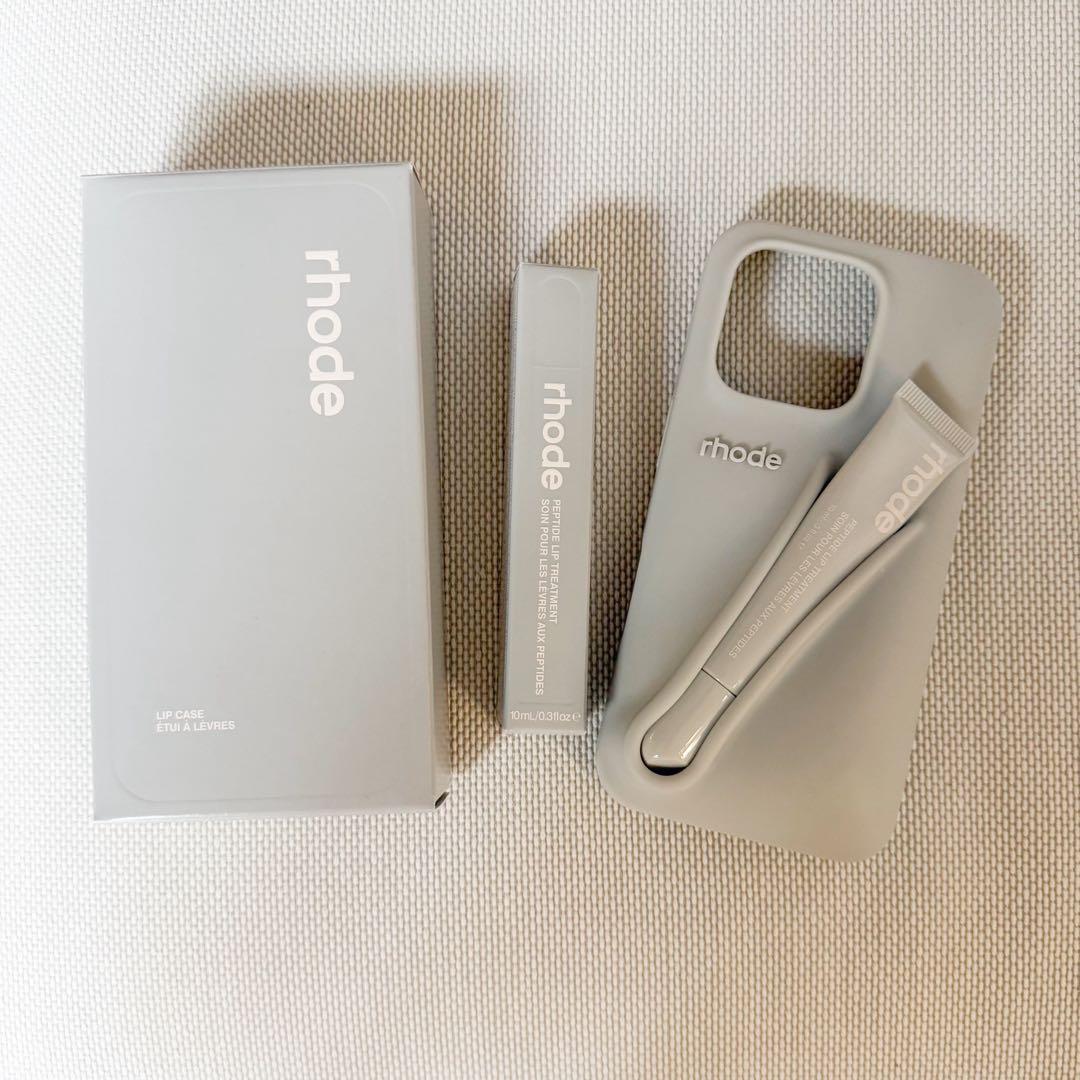 rhode【16pro】LAで購入・スマホケース・リップ付き