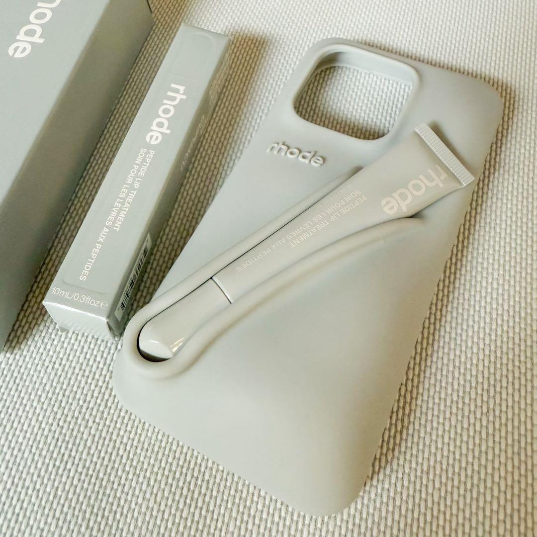 rhode【16pro】LAで購入・スマホケース・リップ付き