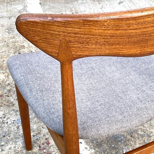 北欧ビンテージ家具　ダイニングチェア　天然木　ファブリック　A