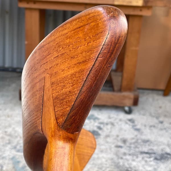 北欧ビンテージ家具　ダイニングチェア　天然木　ファブリック　A