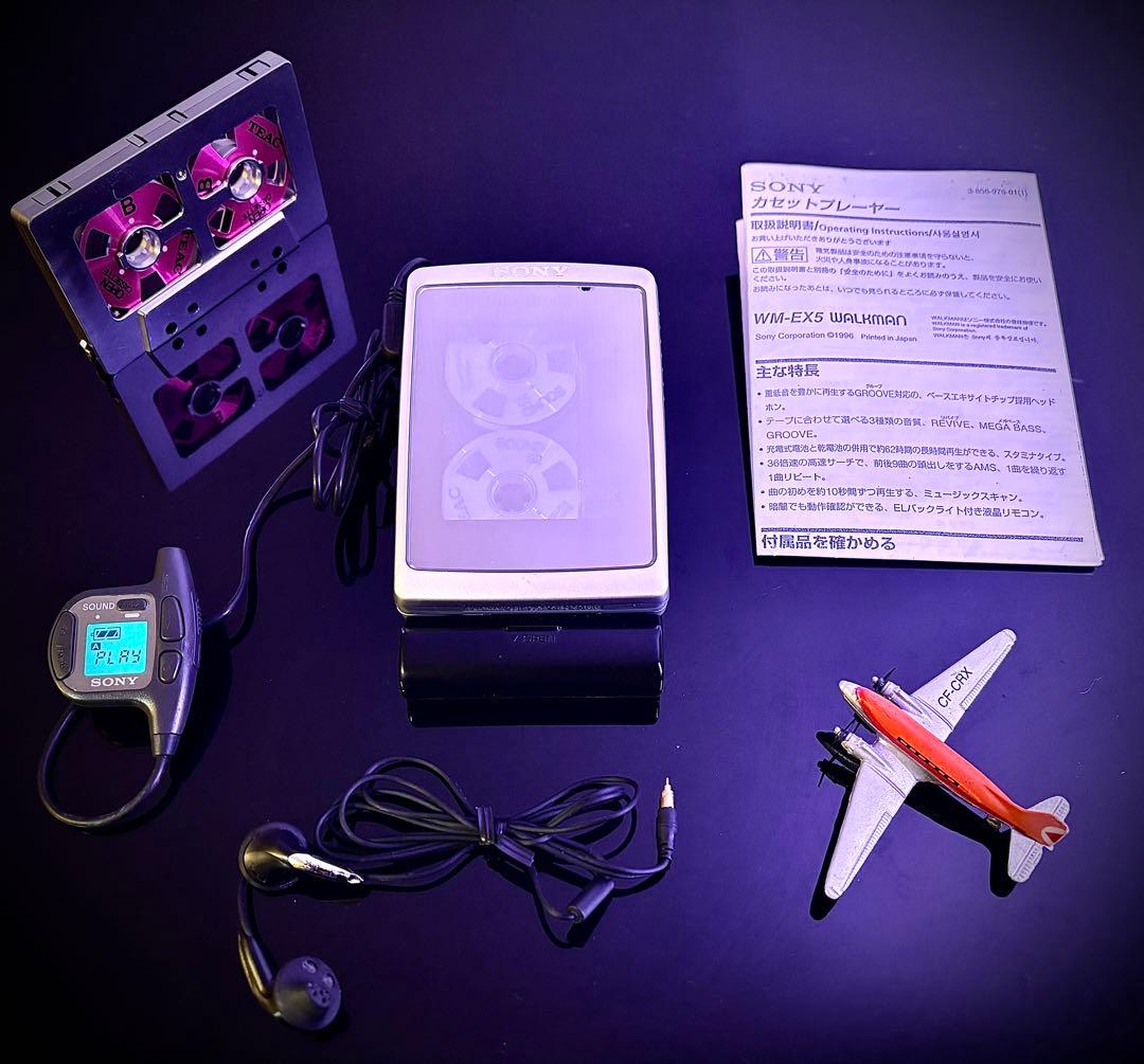 カセットウォークマン SONY WM-EX5 付属品「整備済み、完動美品」