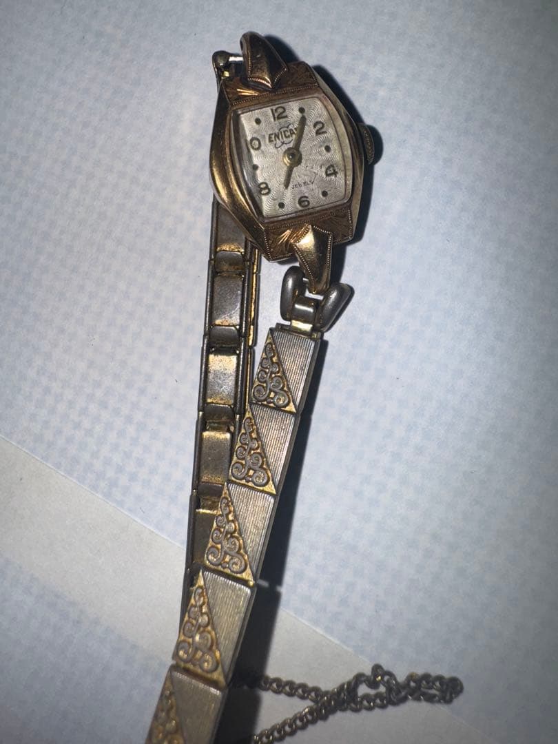 18Kゴールド 手巻き時計 角型 7gm