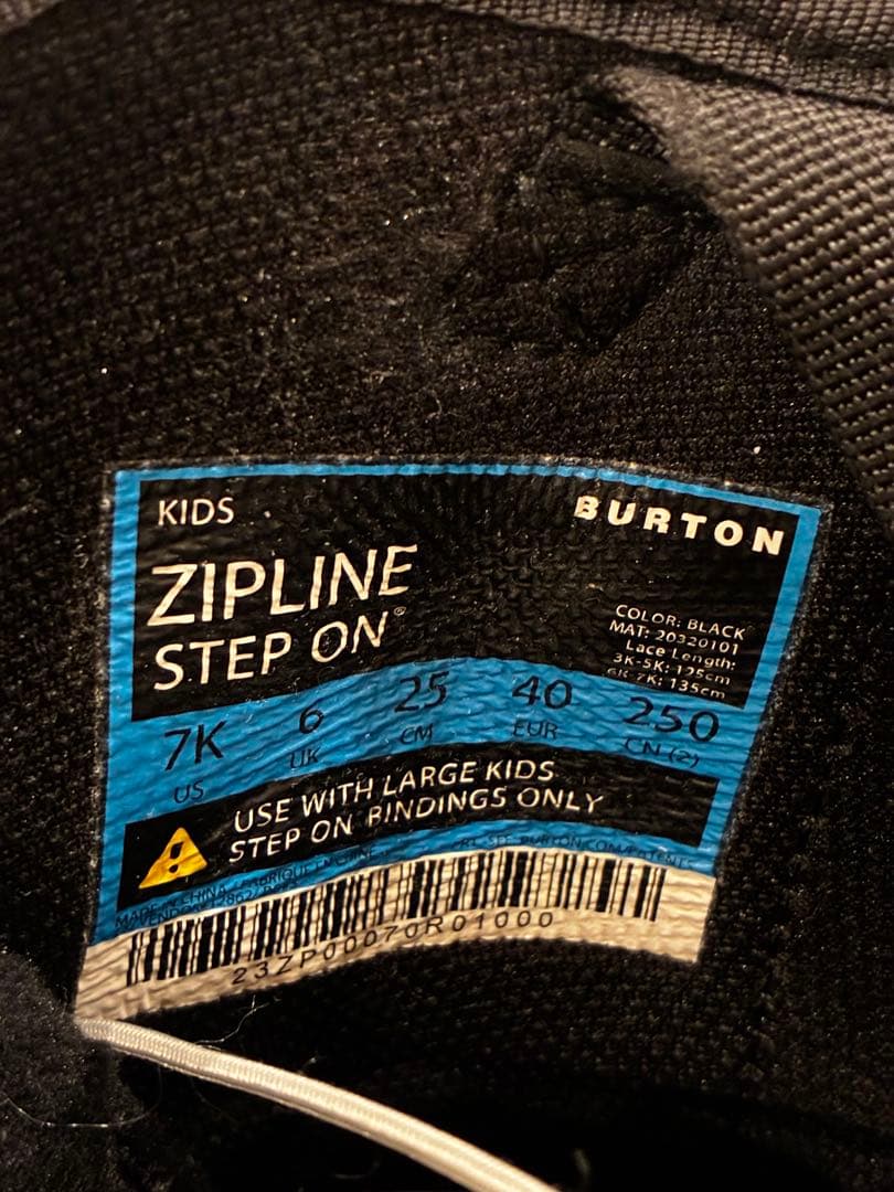 バートン　キッズ　ステップオン　ブーツ　ビィンディング　セット　L 25cm