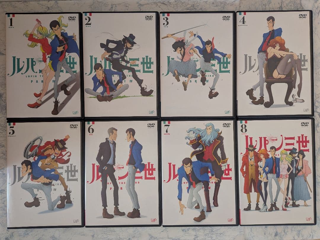 DVD　ルパン三世 3RD、PART4、5、6、LUPIN ZERO　計36巻