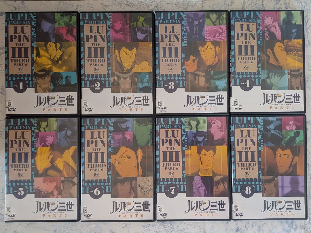 DVD　ルパン三世 3RD、PART4、5、6、LUPIN ZERO　計36巻