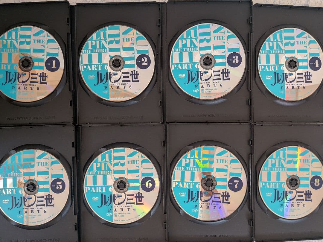 DVD　ルパン三世 3RD、PART4、5、6、LUPIN ZERO　計36巻