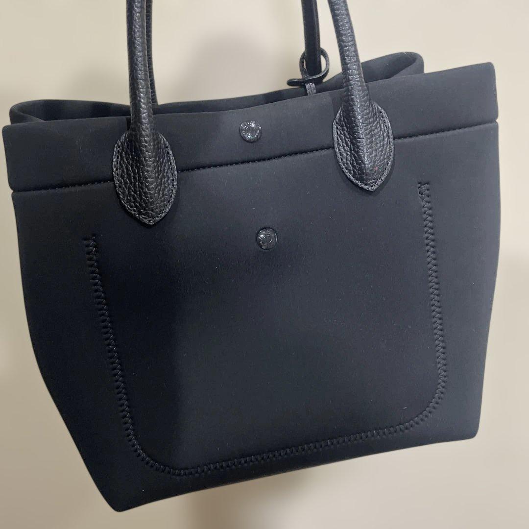 Peaceful刺繍トートバッグ ブラック　ADMJ