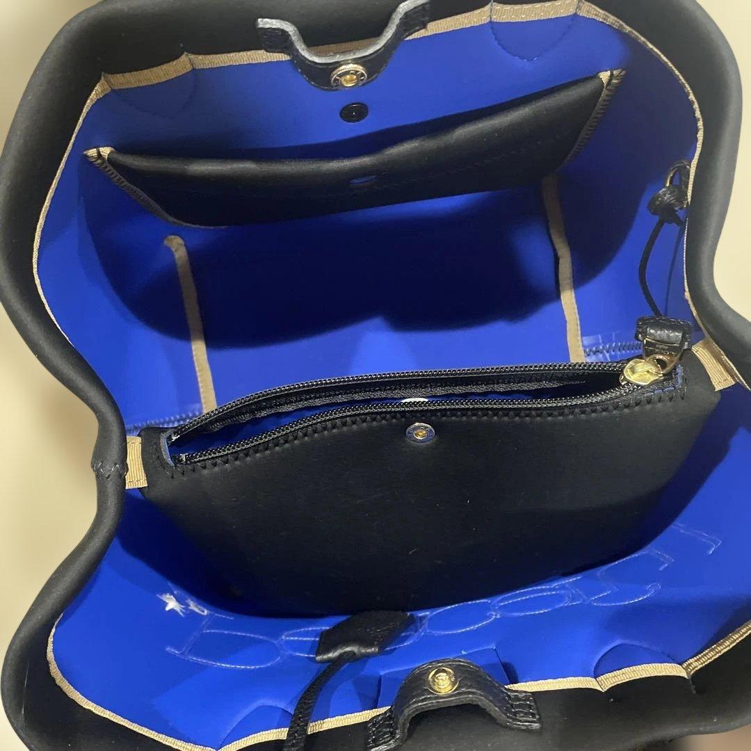 Peaceful刺繍トートバッグ ブラック　ADMJ