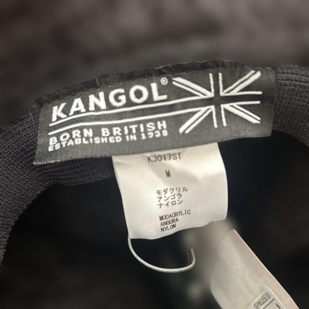 black eye patch KANGOL ファー　HAT BLACK