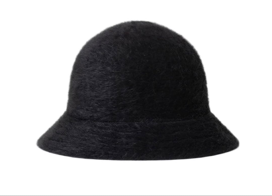 black eye patch KANGOL ファー　HAT BLACK