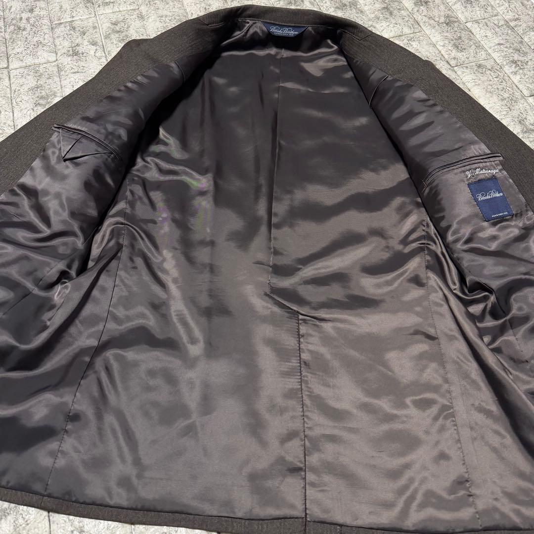 ブルックスブラザーズ　スーツ　ダークブラウン　ウール100% 極美品