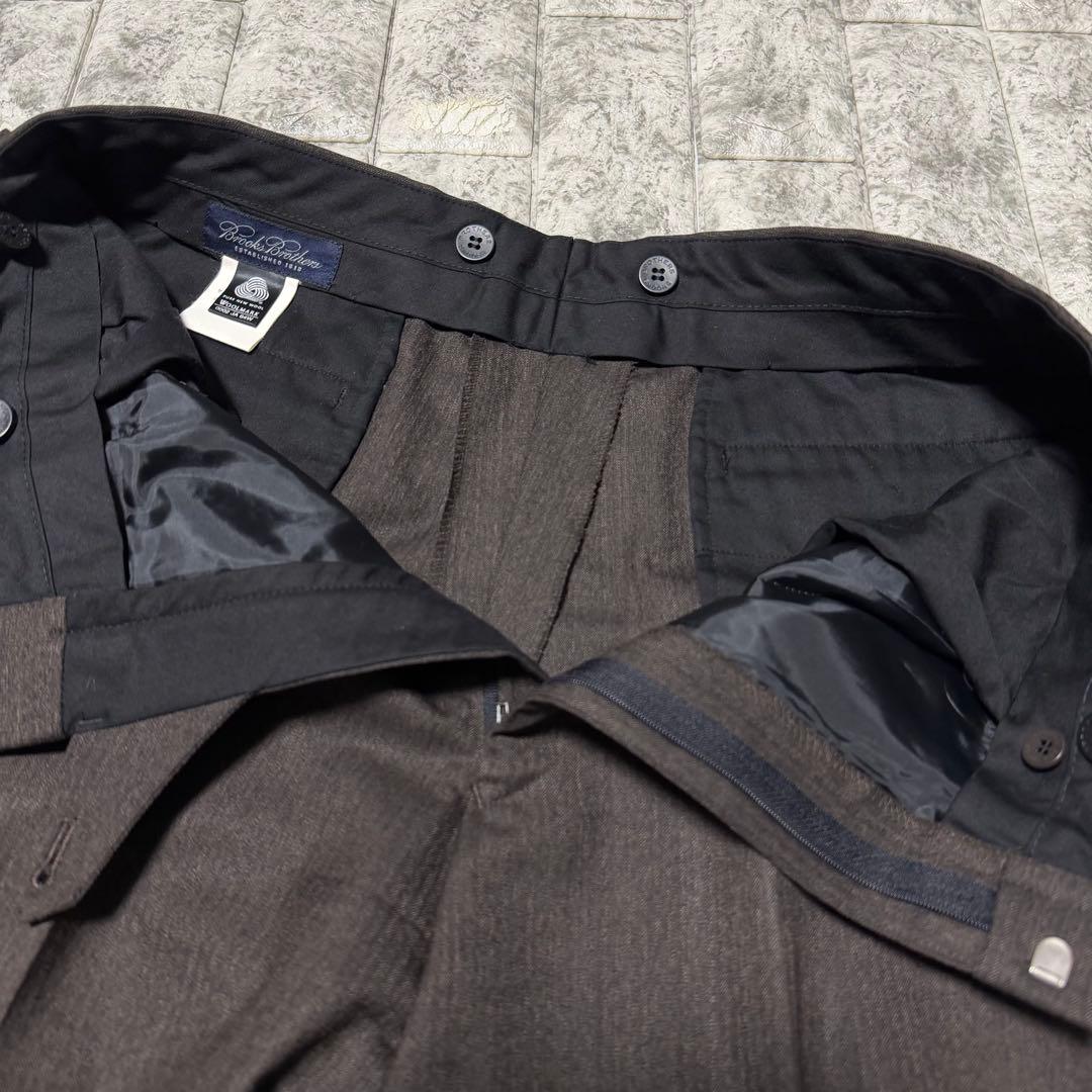 ブルックスブラザーズ　スーツ　ダークブラウン　ウール100% 極美品