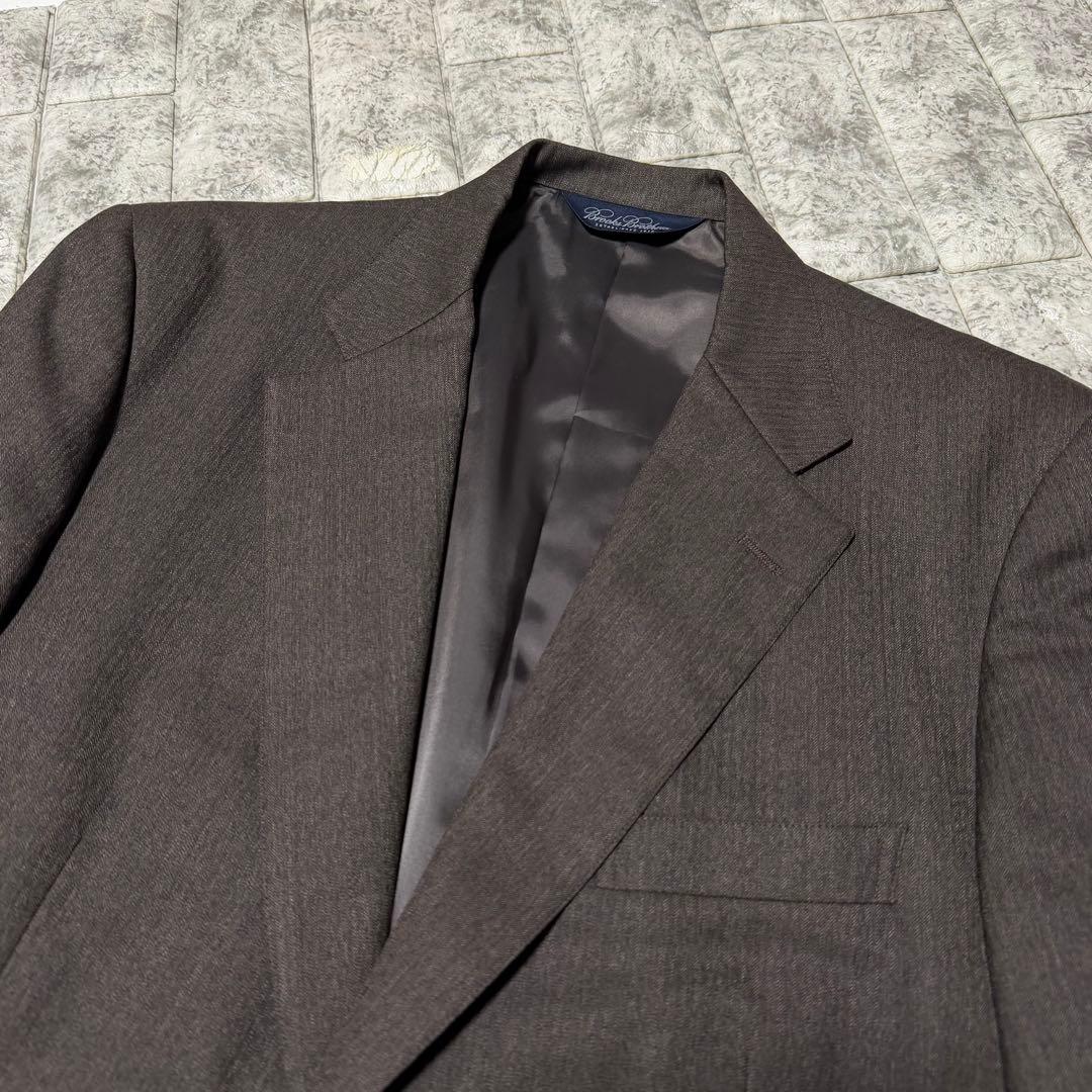 ブルックスブラザーズ　スーツ　ダークブラウン　ウール100% 極美品