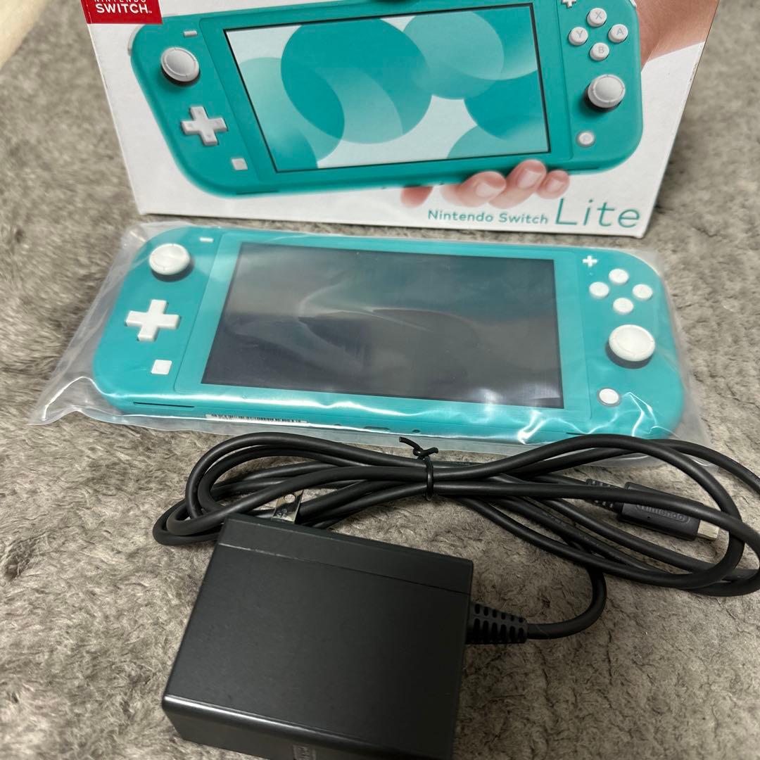 Nintendo Switch Lite ターコイズ 本体ケース、ポーチ　セット