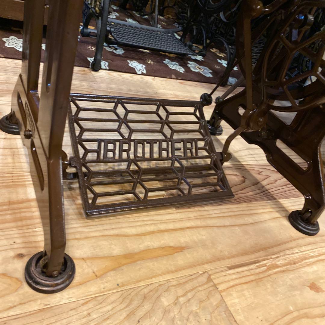 アンティークミシン脚テーブル