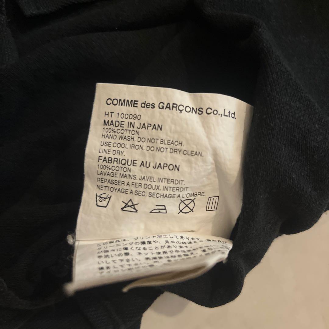 COMME des GARÇONS HOMMEブラックポロシャツ