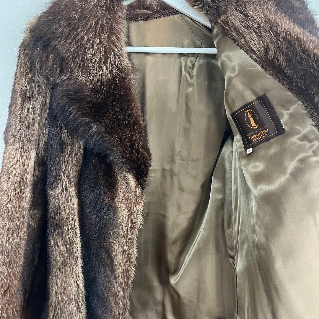 美品 Silver Blu IEMURA ミンク 本毛皮 コート　百貨店取扱