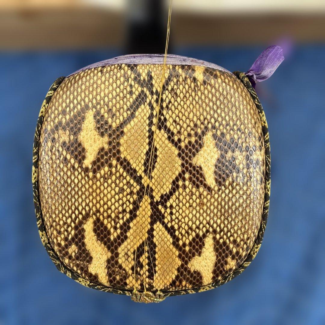 C015 三線　蛇革　蛇皮　※人工ではないとは思いますが判断できません