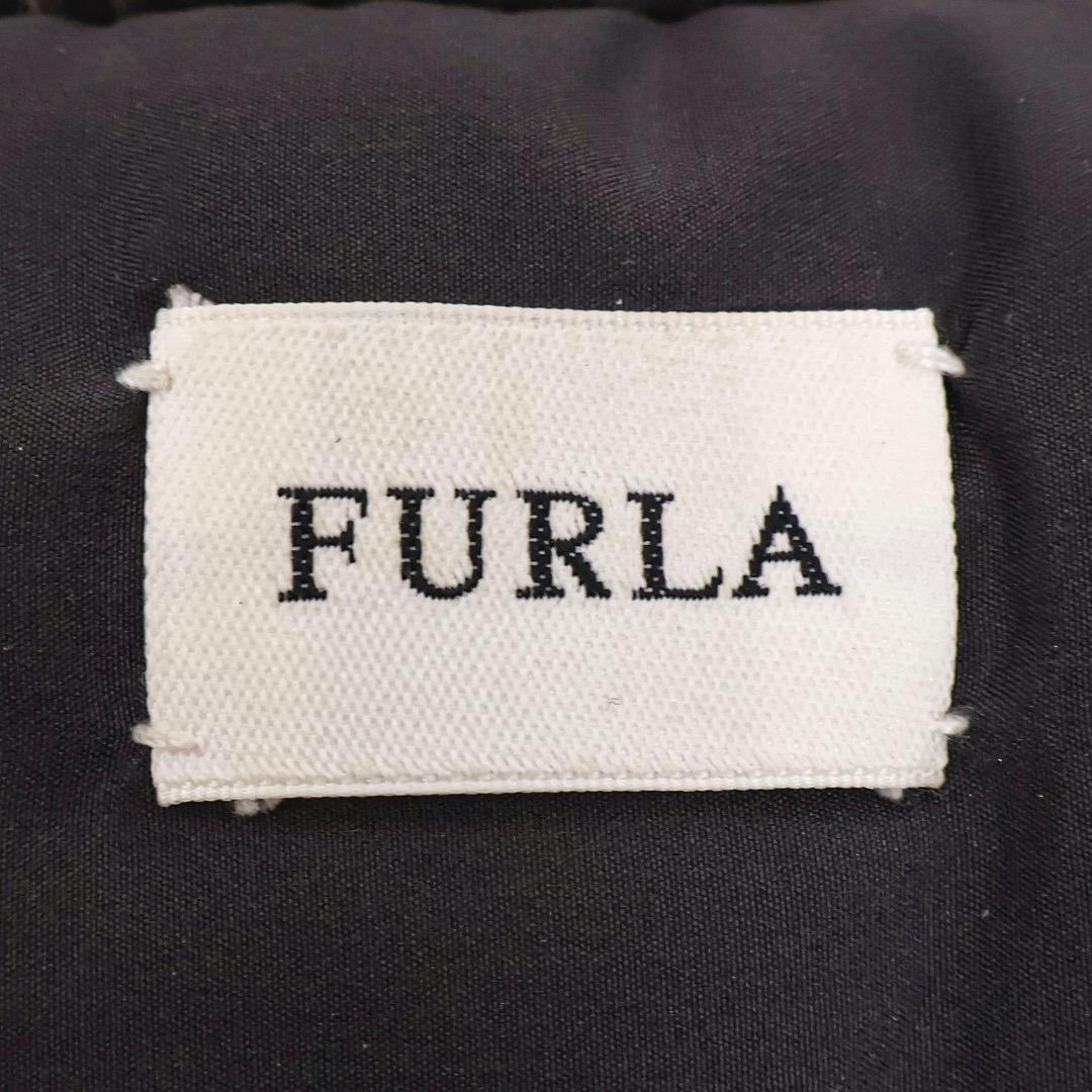 H4196-30◾️フルラ　リボン付ファーティペット　マフラー　ラビットファー