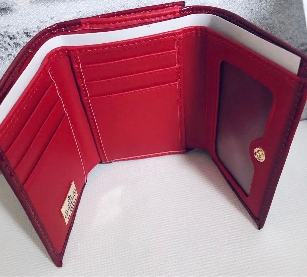 【新品 未使用】VivienneWestwood 折り財布 エナメル レッド