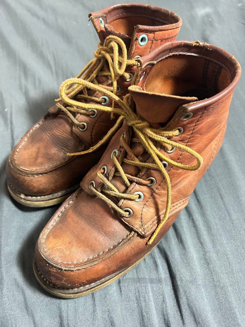 そ*け様 RED WINGブラウンレザー アイリッシュセッター　アメカジ　犬タグ