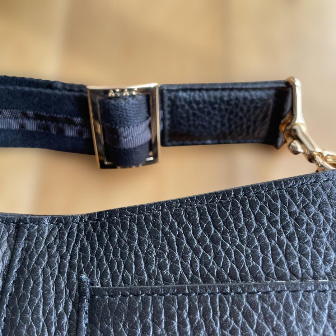 ATAO ブラックレザー ショルダーバッグ　chivy