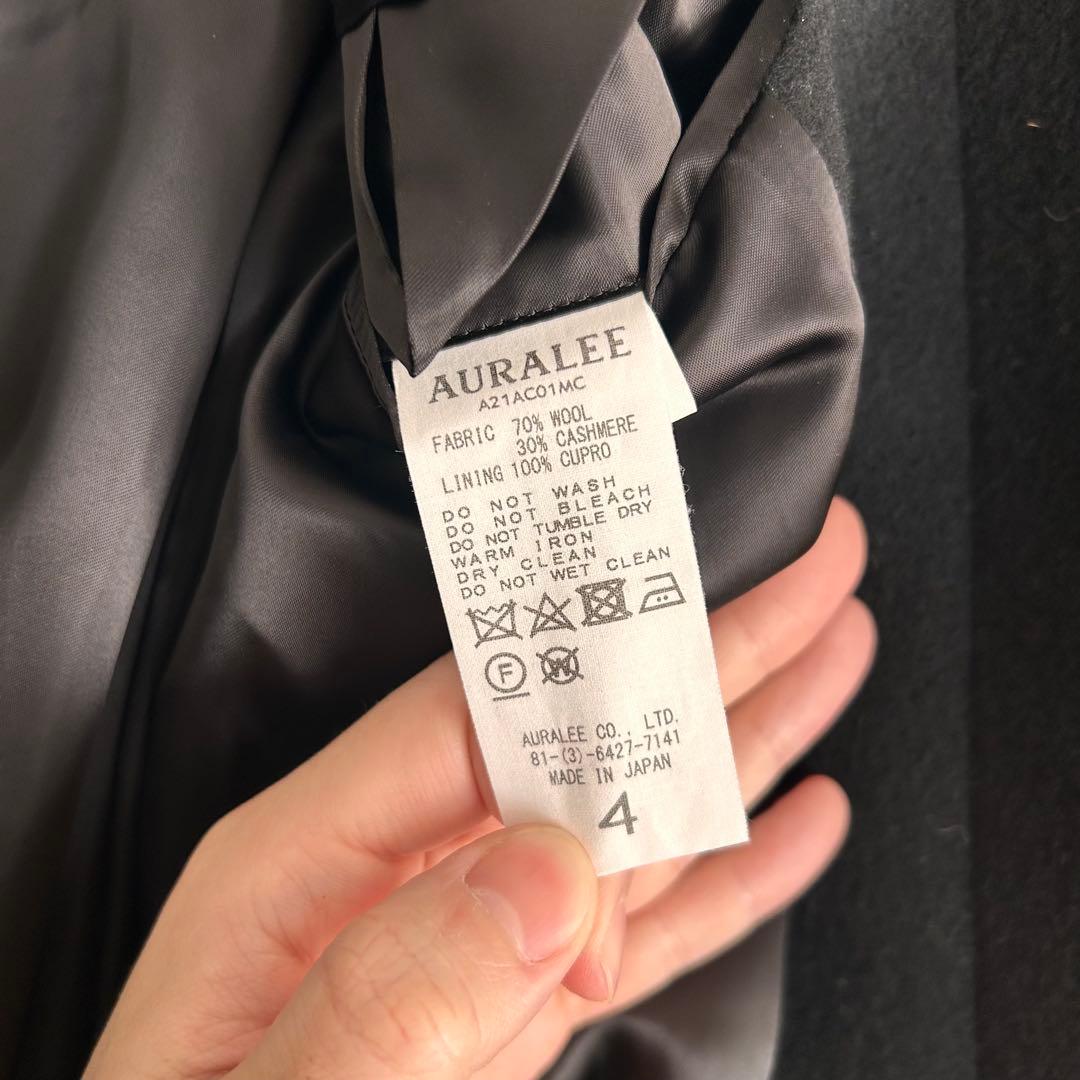 ジャケット・アウター AURALEE CASHMERE WOOL MOSSER BIG COAT 4