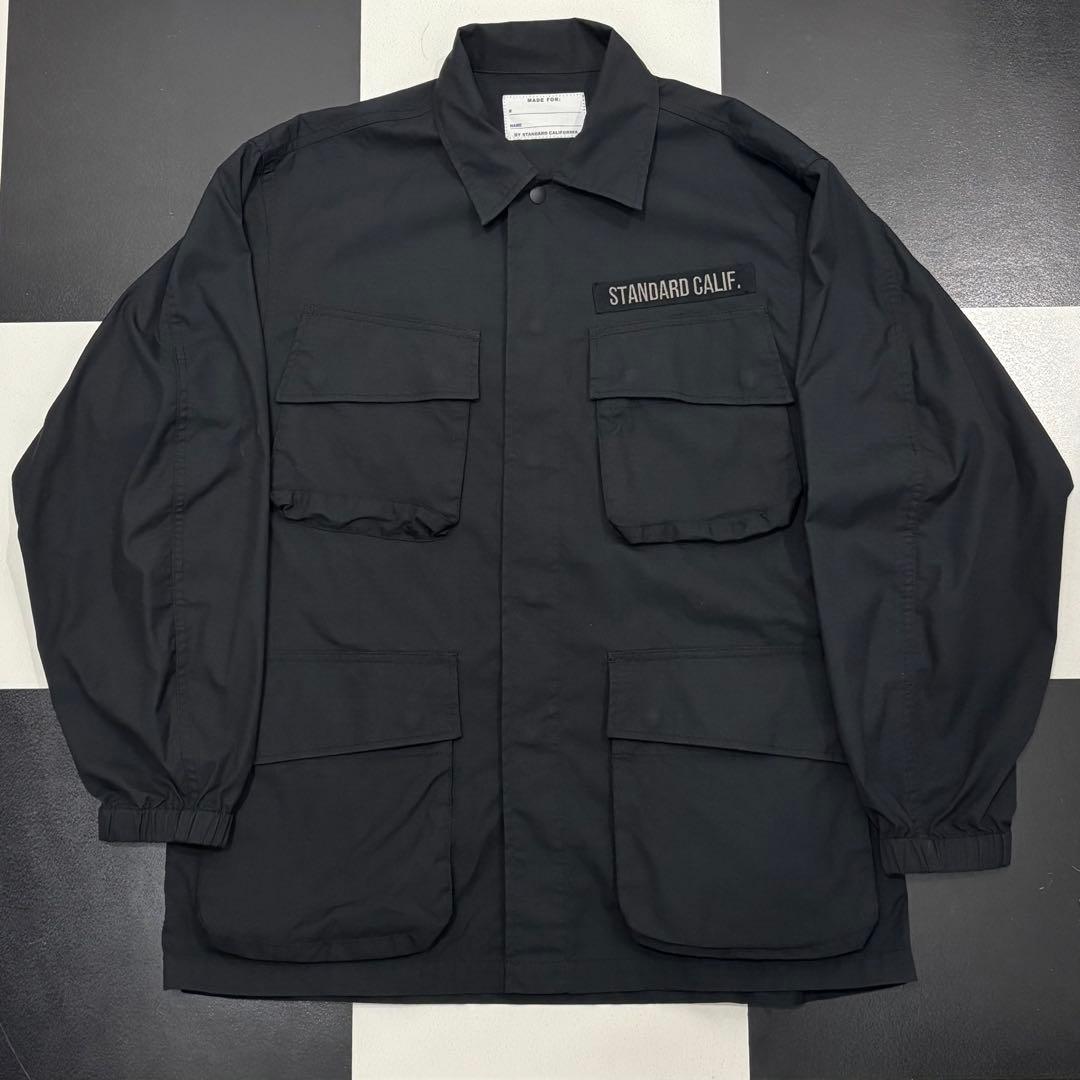 美品 スタンダードカリフォルニア ファティーグ シャツ ジャケット L ブラック