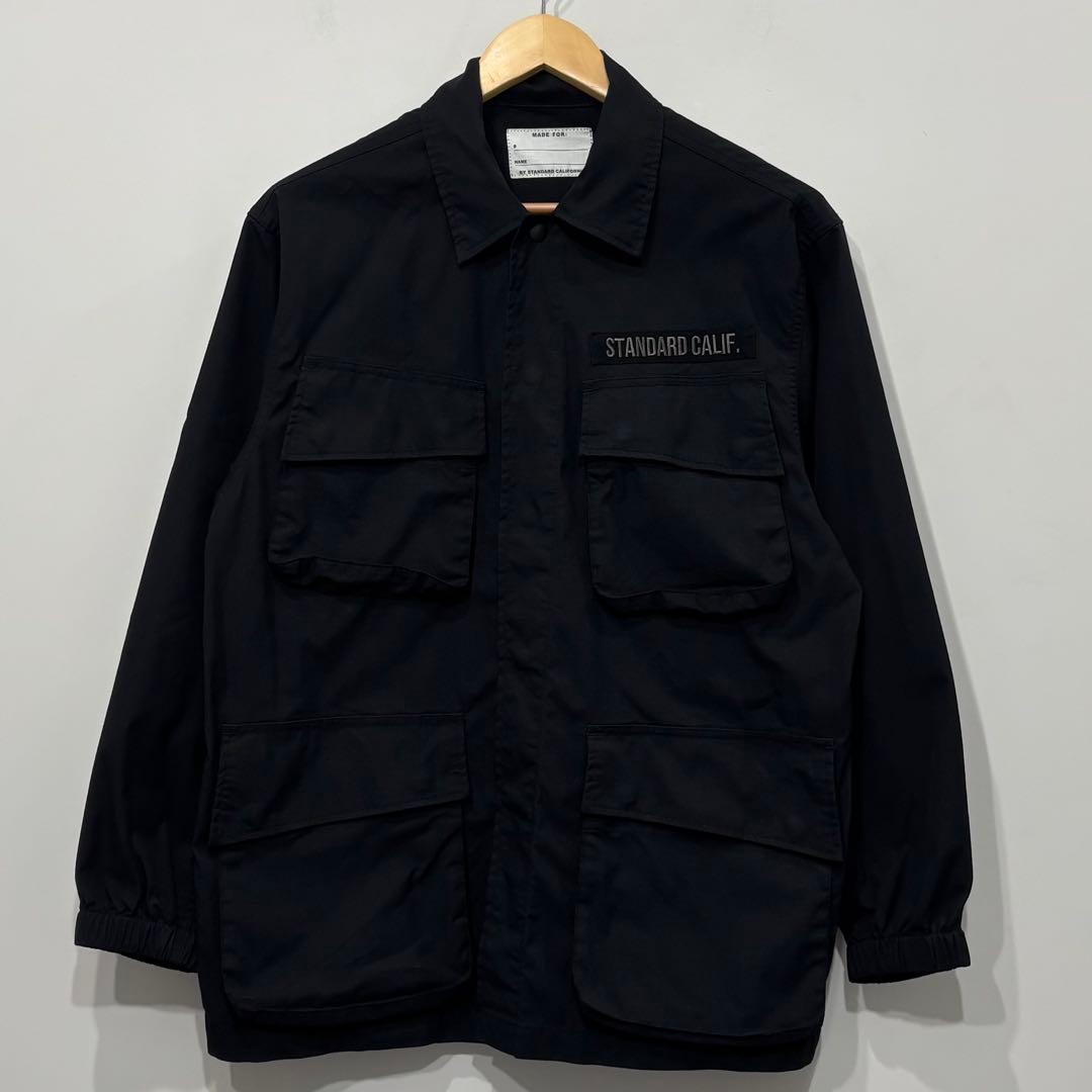 美品 スタンダードカリフォルニア ファティーグ シャツ ジャケット L ブラック