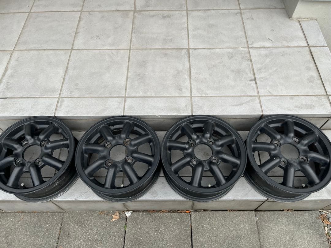 ブラックレーシング　　12インチ　　ホイール 4本セット