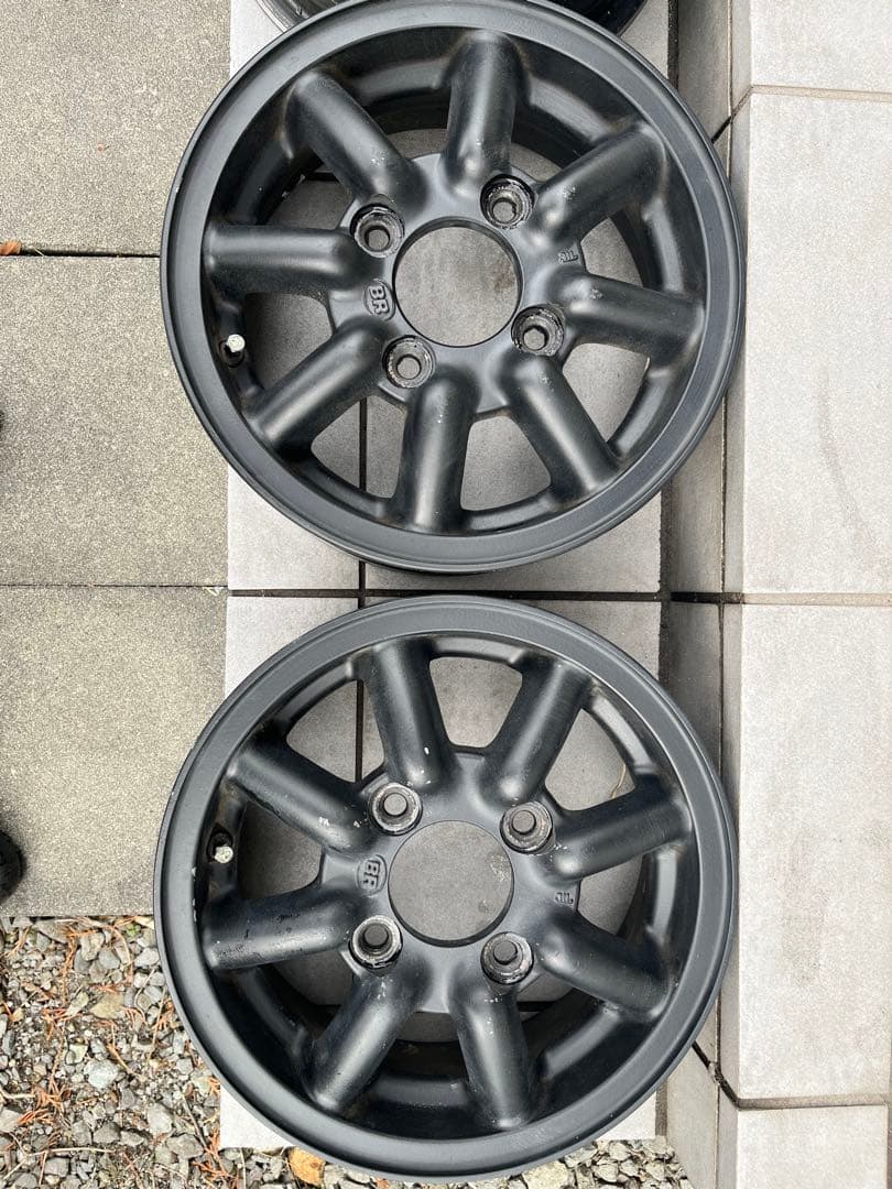 ブラックレーシング　　12インチ　　ホイール 4本セット