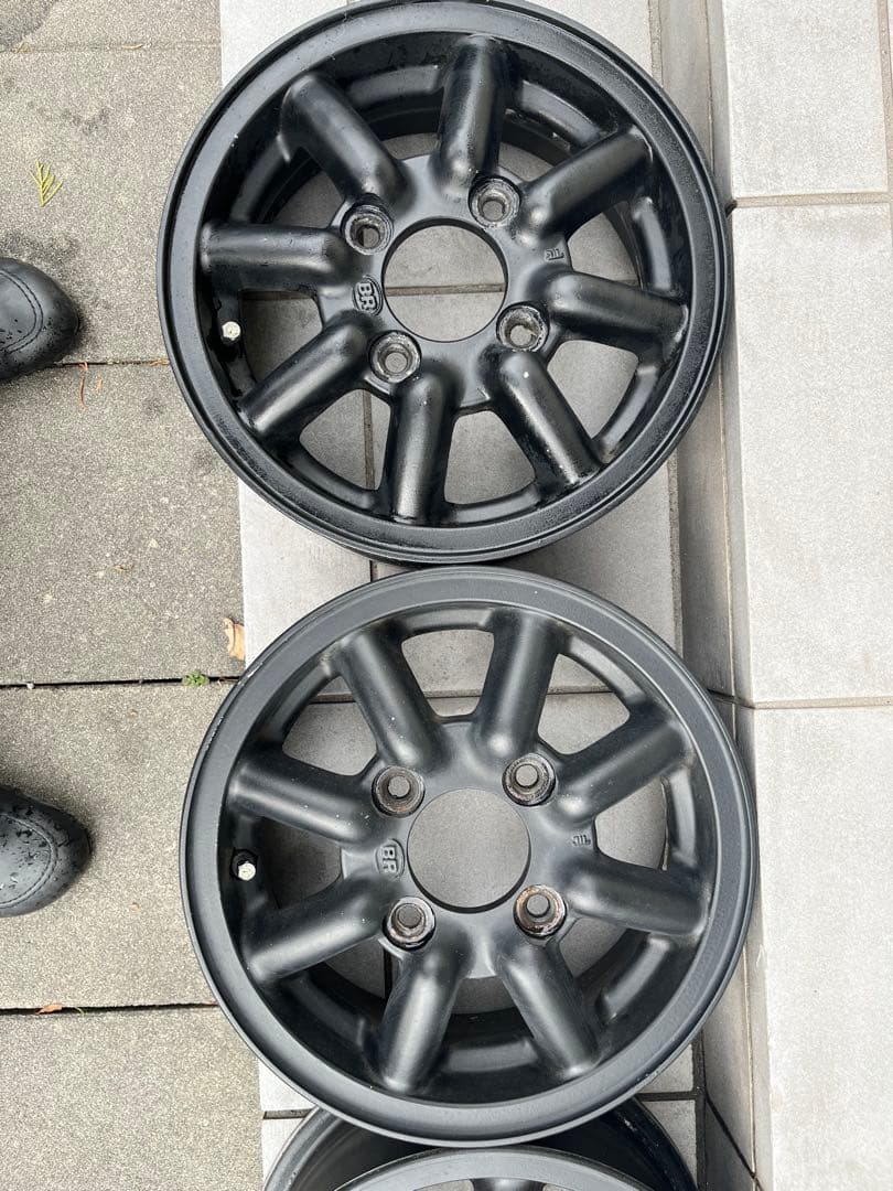 ブラックレーシング　　12インチ　　ホイール 4本セット