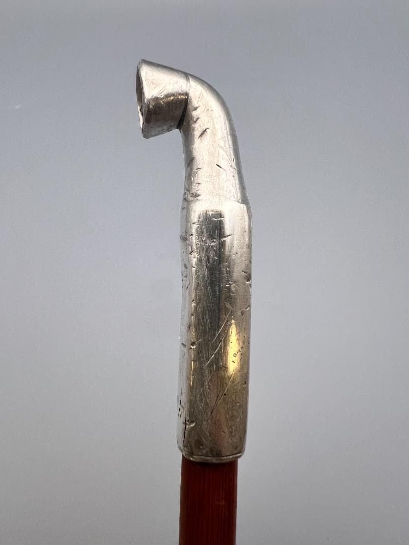 銀製　煙管　キセル　カッパ図　銀細工　アンティーク　重量約40g