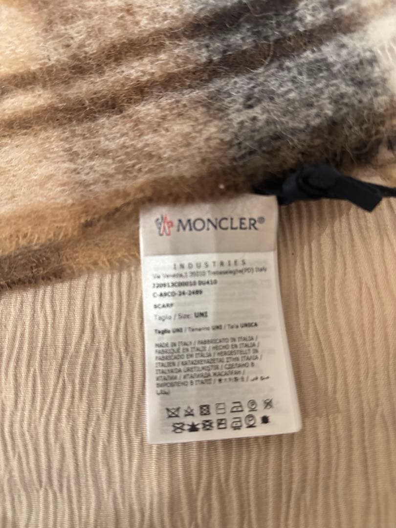 【タグ付き新品未使用】MONCLER マフラー