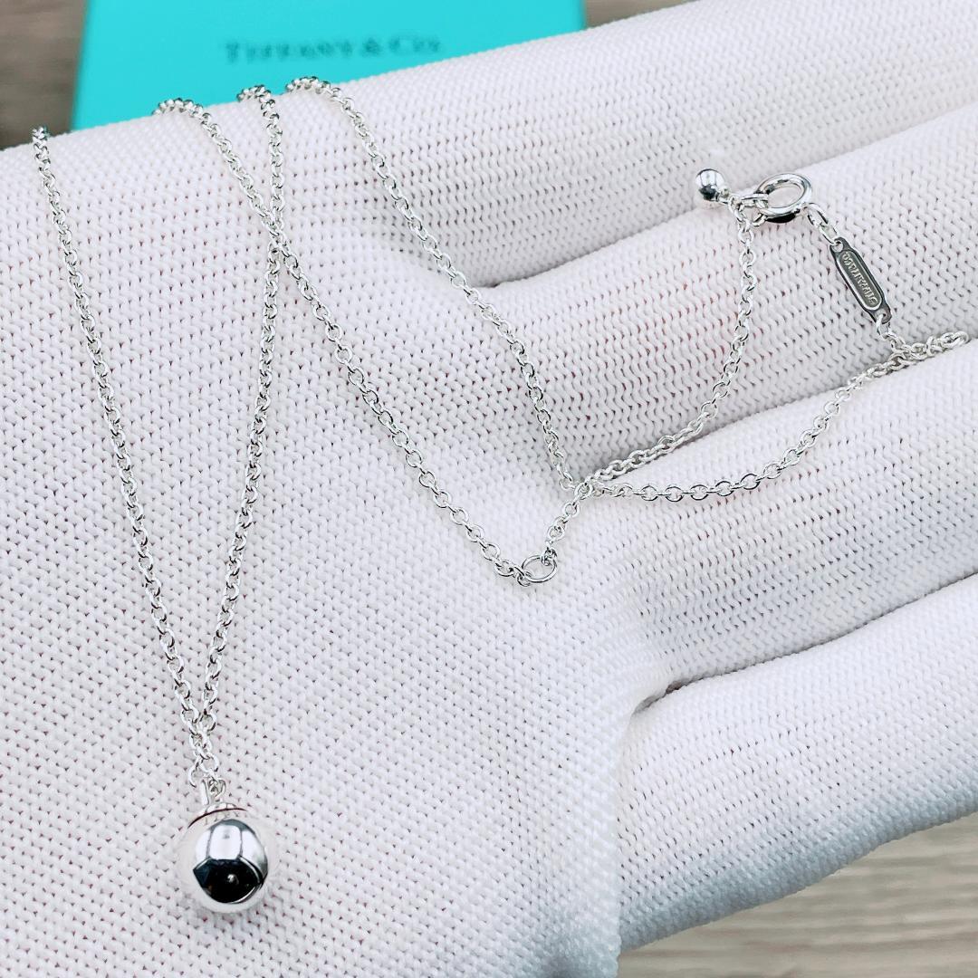 ◇ティファニー◇新品仕上済 ハードウェア ボール ネックレス Ag925 3.7