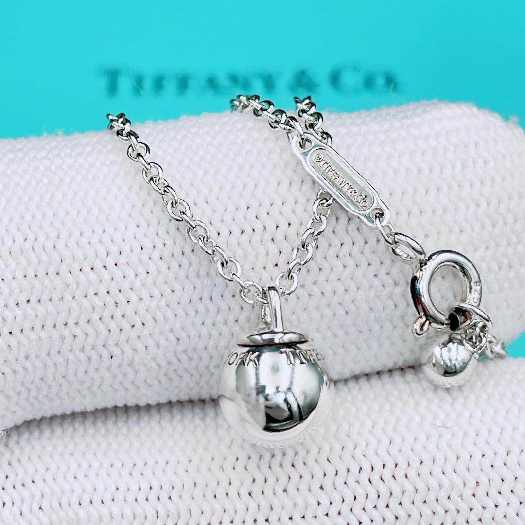 ◇ティファニー◇新品仕上済 ハードウェア ボール ネックレス Ag925 3.7