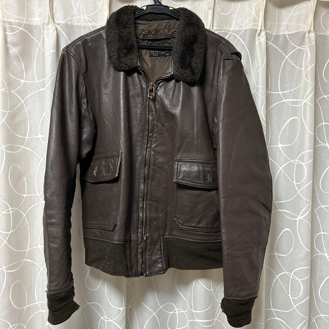 70年代　アメリカ海軍　usnavy G1 フライトジャケット