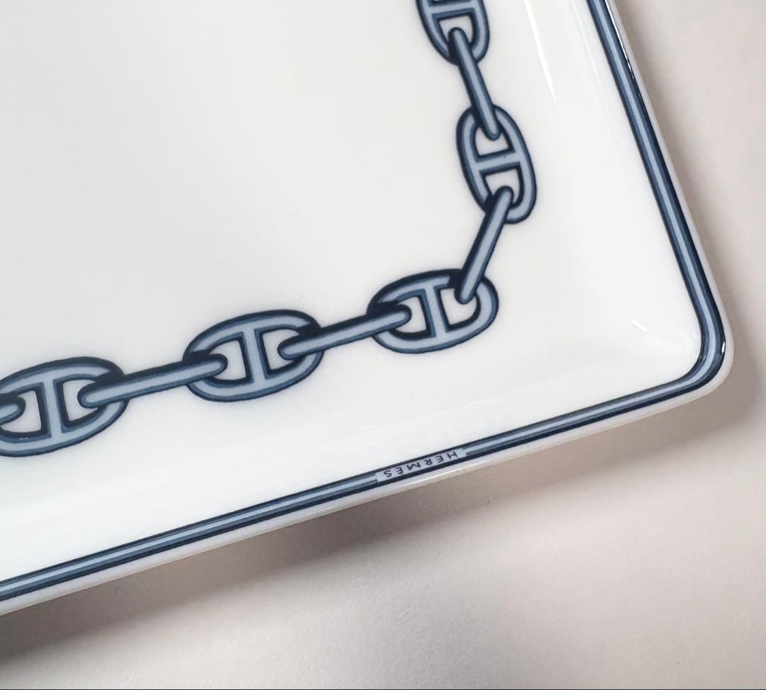 HERMES エルメス シェーヌダンクル スクエアプレート 皿