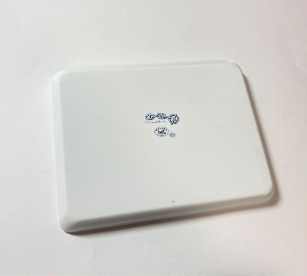 HERMES エルメス シェーヌダンクル スクエアプレート 皿