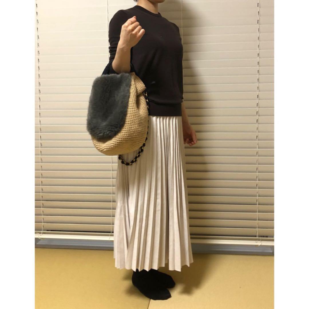 ビヨンドザリーフ　ヘンプバッグ　ファー付き