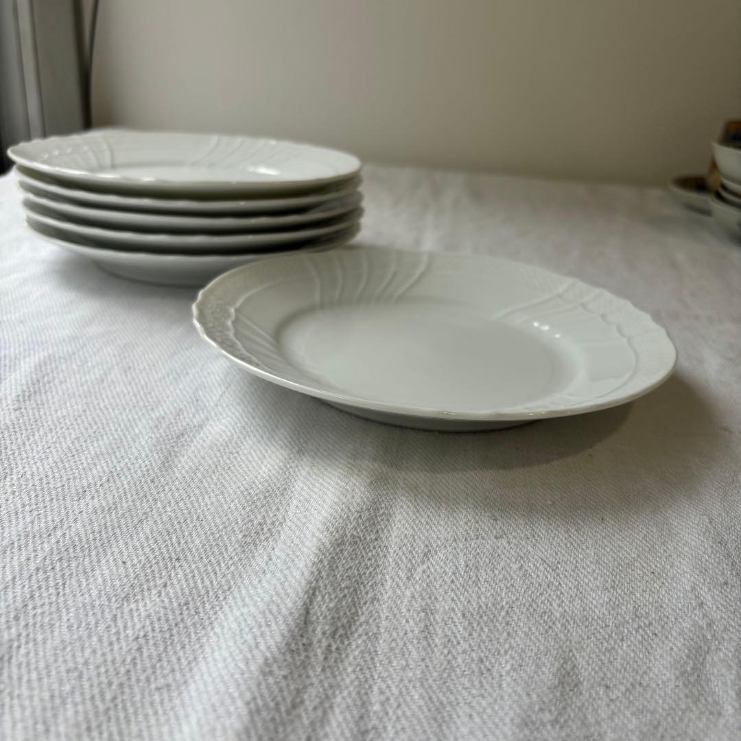 リチャードジノリ　ベッキオホワイト　19cm プレート　6セット　平皿