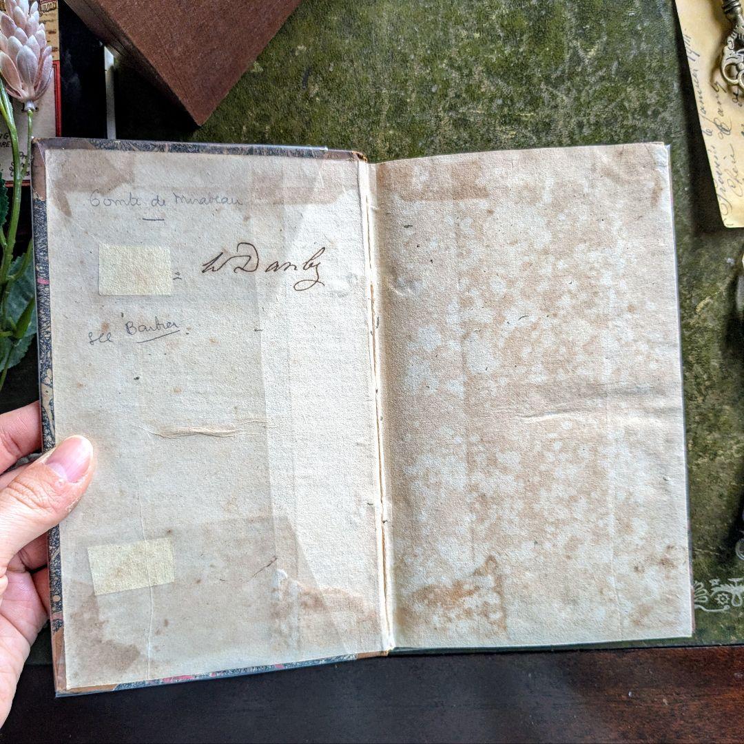 1789年　思わず手袋で触りたくなる♪ベルリン宮廷秘史アンティーク本２冊古書洋書