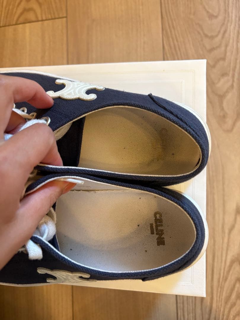23センチCELINE ネイビー スニーカー