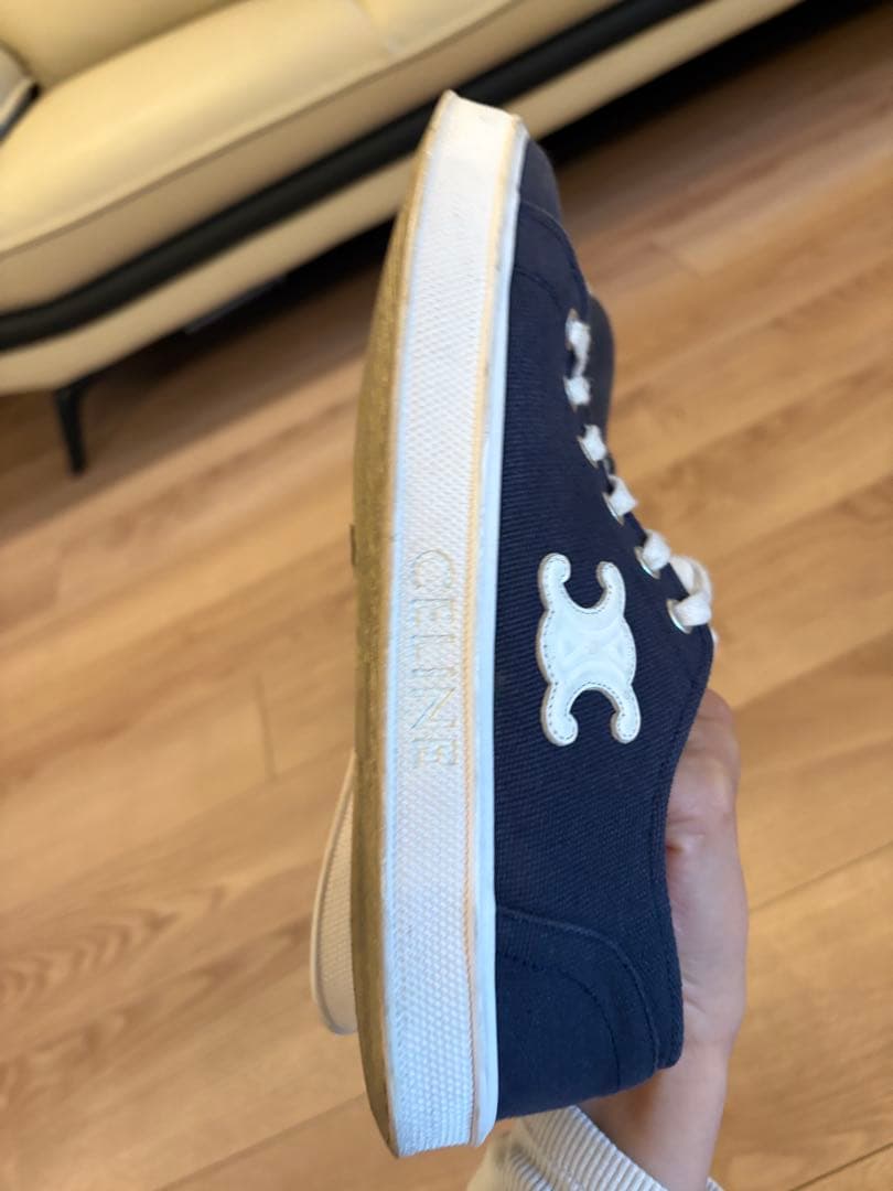 23センチCELINE ネイビー スニーカー