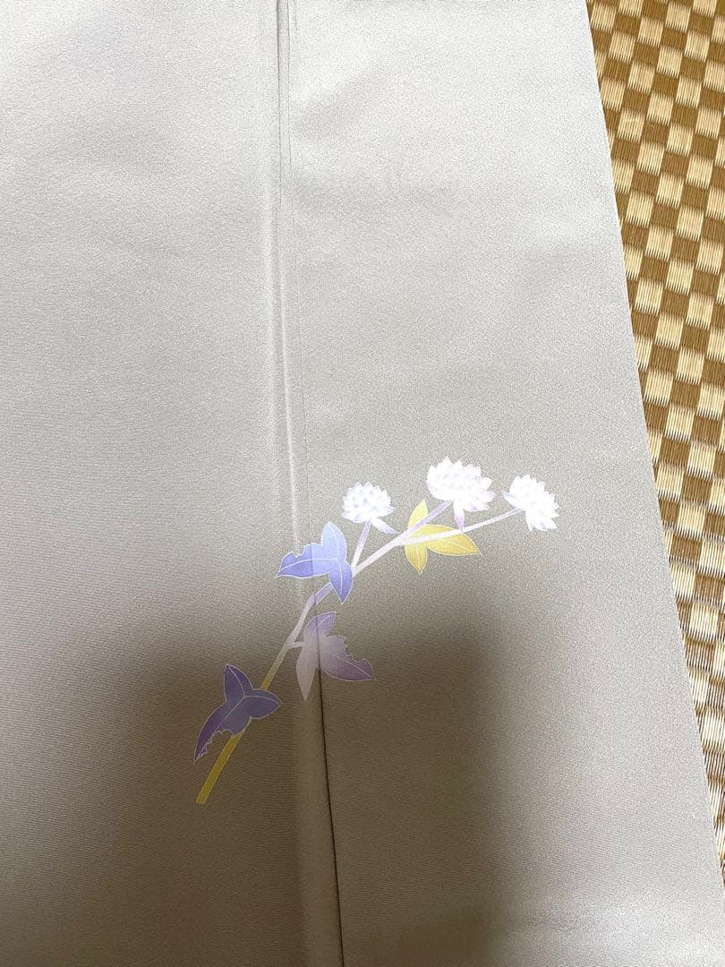 ♣️訳ありお値打ち　未使用　作家もの正絹　袷　友禅訪問着　身丈（肩から）159㎝