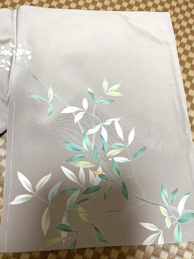 ♣️訳ありお値打ち　未使用　作家もの正絹　袷　友禅訪問着　身丈（肩から）159㎝