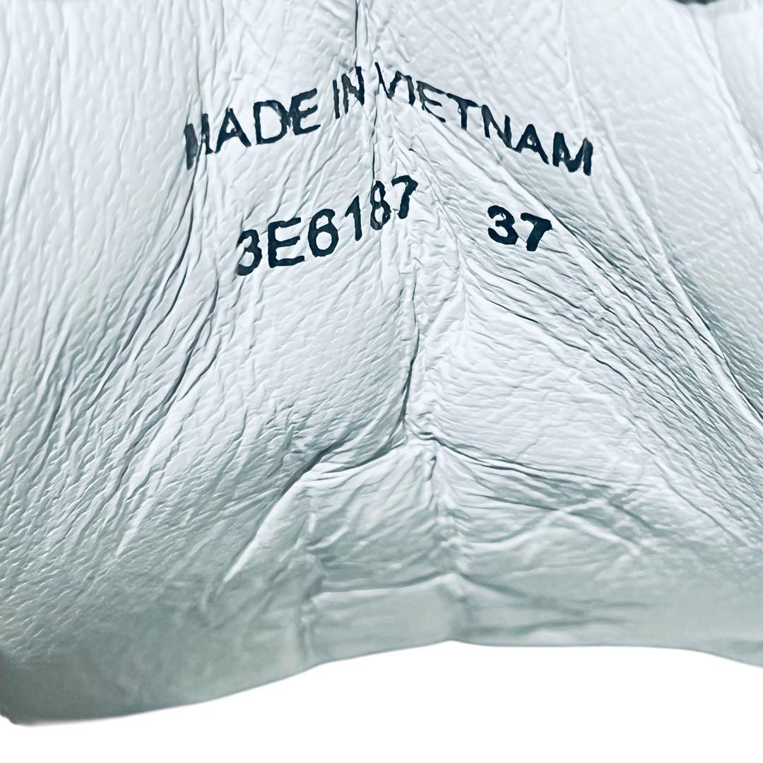 【正規美品】PRADA 3E6187 シルバースニーカー 37(23.5~24)