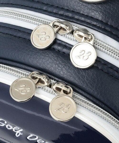 新品 23区ゴルフレディース 大人可愛い キルト×エナメル キャディバッグ