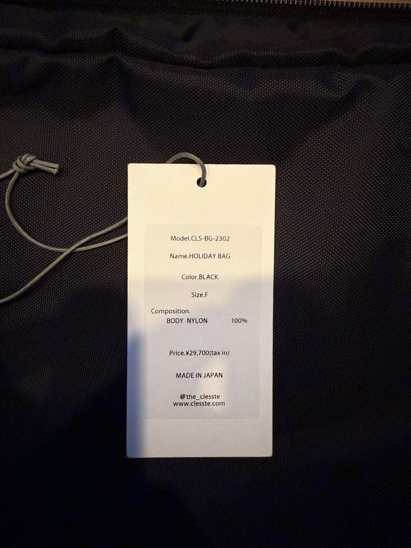 CLESSTE クレスト HOLIDAY BAG ホリデイ バック